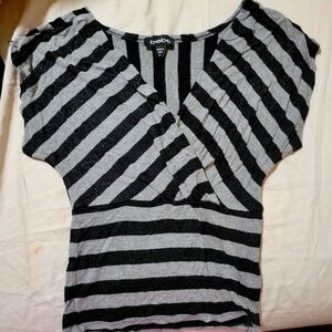 Bebe Striped Top- XS